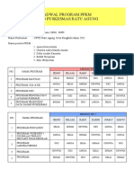 Jadwal Program Ppkm Puskesmas Ratu Agung