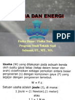 USAHA DAN ENERGI DI DALAM FISIKA