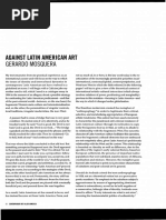 Gerardo Mosqura Against Latin American Art