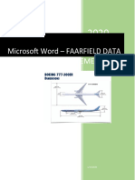 Data and Design of Pavement in Farfield