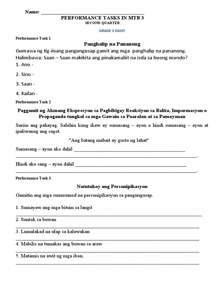 MTB 3 Q2 | PDF