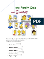 Simpsons Family Quiz