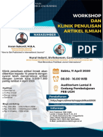 Workshop Dan Penulisan Artikel Ilmiah 2020 (Baru)