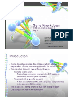 Gene Knockdown: MBB156: Analysis Session 8 Bay 4