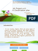 English Project N 2: A Conservation Plan