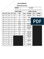 Paper: Mathematical Statistics Code: MS: Jam 2019 Answer Key