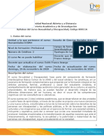 Syllabus Del Curso Discapacidad y Sexualidad