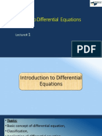 Introduction To Differential Equation