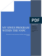 My SIWES PRogram Within The NNPC