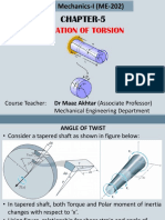 Equation of Torsion: Chapter-5
