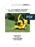 Model 727/731 Hydraulic Chipper Operation Manual