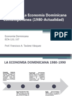 Unidad VI La Economía Dominicana Contemporanea (1980-Presente)