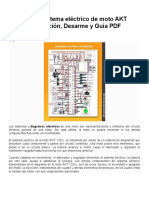 Diagrama y Sistema Eléctrico de Moto AKT 125cc: Reparación, Desarme y Guia PDF