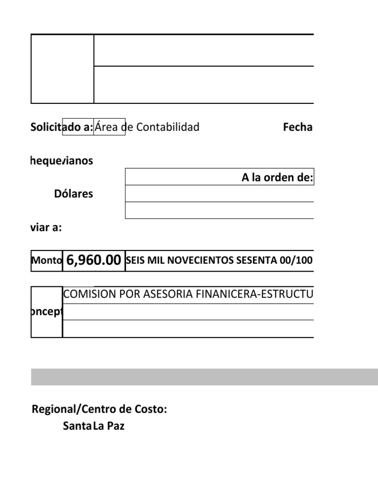 Formulario de Orden de Pago | PDF | Dinero | Procesos de negocio