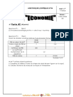 Devoir de Contrôle N°2 - Économie - Bac Economie & Gestion (2011-2012) Mme Tlili Nahed