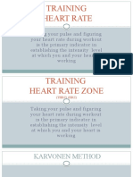 Training Heart Rate and Intensity Levels