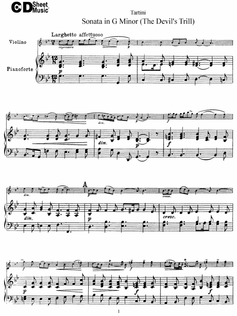 044 - Violino - Tartini - Sonata in G Minor (The Devil - S Trill ...