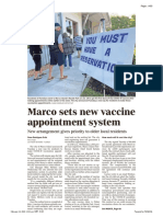 Marco Island Sets New Appointment System - Naples Daily News 20210212 - A03 - 2
