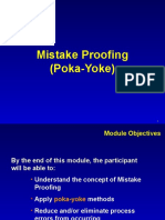 Mistake Proofing (Poka-Yoke)