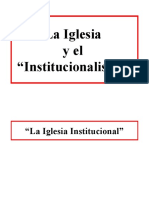 El Institucionalismo