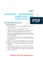 Unit 7 Algebraic Expression