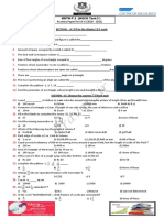 SECTION - A (Fill in The Blanks) 0.5 Each: Practice Paper For SA-II (2020 - 2021)