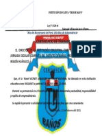 Certficado de Trabajo