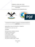 Constitucion Sociedad Comercial de Responsabilidad Limitada