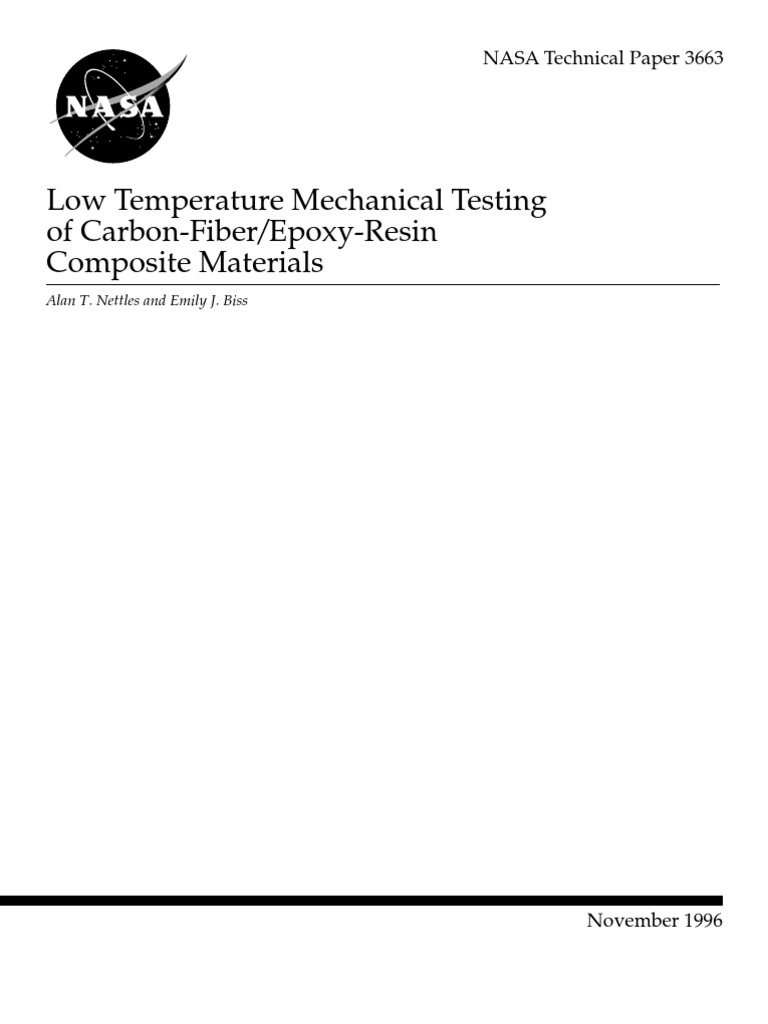Low Temperature Mechanical Testing of CarbonFiberEpoxyResin