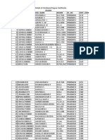 Degree S.No Reg - No Eng - Name Degree DC - No Cent - Code