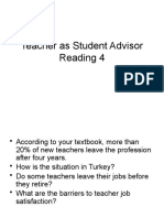 Teacher As Student Advisor Reading 4