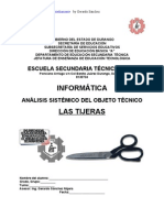 Análisis Sistémico de Objeto Técnico Las TIJERAS