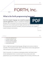 What Is The Forth Programming Language