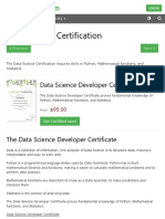 DATA SCIENCE Certification