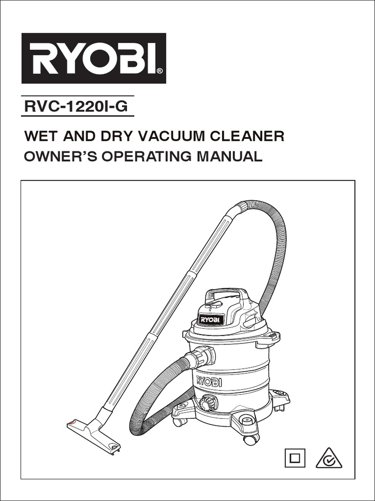 RVC-1220I-G: Wet and Dry Vacuum Cleaner | PDF | Vacuum Cleaner | Ac ...