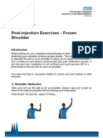 Post-Injection Exercises - Frozen Shoulder: Physiotherapy