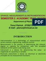 SPH 443E MEASUREMENTS AND INSTRUMENTATIONS PP NOTES1 (2017 - 03 - 06 07 - 37 - 32 UTC) Updated