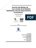 BID 2004 Reducción Del Riesgo de Desastres a Través de La Gestión Ambiental Uso de Instrumentos Económicos