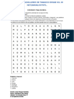 Actividad 4 Sopa de Letras.