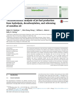 Technoeconomic Analysis of Jet Fuel Production From Hydrolysis, Decarboxylation, and Reforming of Camelina Oil