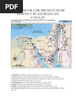 Mapa Del Éxodo de Los Israelitas de Egipto y Su Entrada A Canaan | PDF