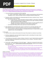 Part Four: Constructing Conclusion Paragraphs (2-6 Sentences)