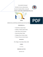 Informe Cebedi S.A. - Opiniones Modificadas