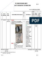 Itd Cementation India Limited Daily Safety Observation / Stop Work Form