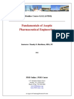 Fundamentals of Aseptic Pharmaceutical Engineering: Pdhonline Course K112 (4 PDH)
