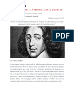 Baruch Spinoza La Filosofía de La Libertad