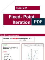 2.2 Fixed Point Iteration