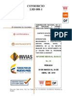 Informe Mensual No.04, Consorcio LSD 088-1