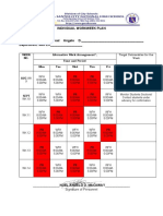 Individual Workweek Plan: Week NO. Alternative Work Arrangement, Time and Period Mon Tue Wed Thu Fri