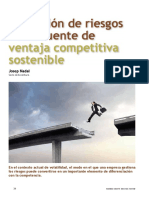 La Gestion de Riesgos Como Fuente de Ventaja Competitiva Sostenible Josep Nadal